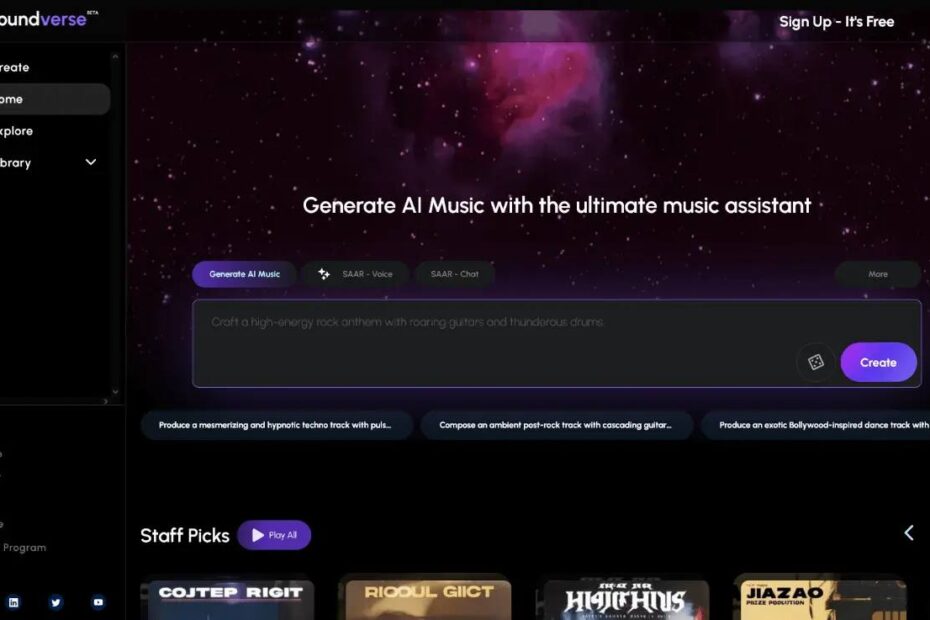 بساز، حرف بزن، موسیقی بگیر؛ با Soundverse