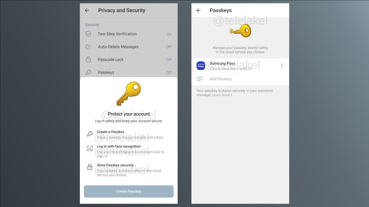 کلید ورود بی‌رمز به تلگرام: خبر خوب اضافه شدن Passkey